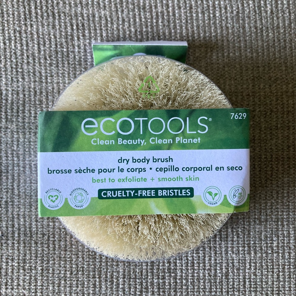 NEW Ecotools Dry Body Brush for Exfoliation & Smooth Skin